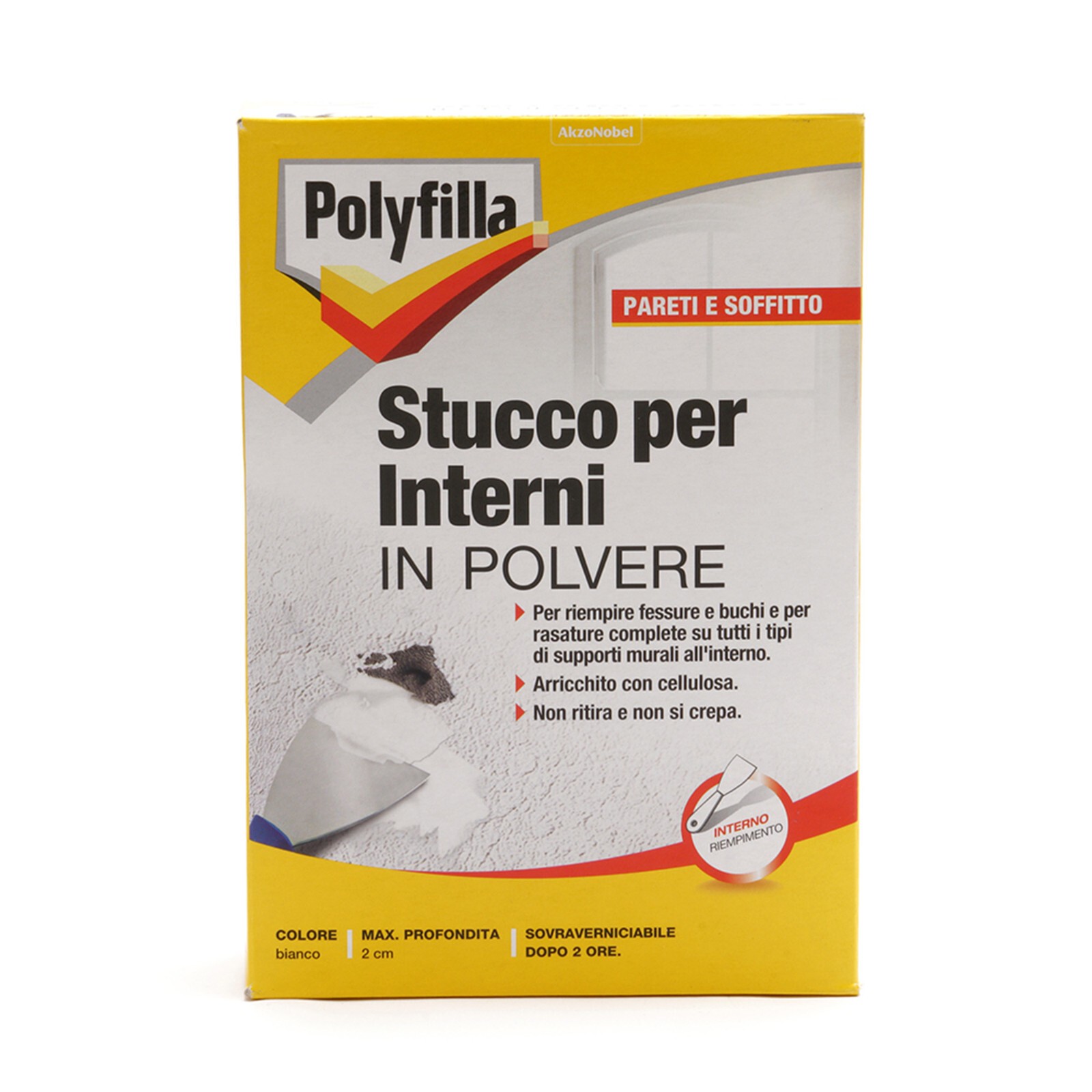 Stucco Interni POLYFILLA in Polvere colore Bianco (1 kg)