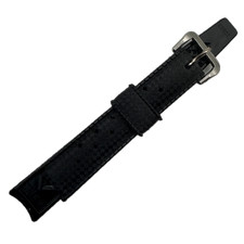 Vintage 16mm Tropic Men's Wristwatch Band Rubber  Steel Textured Diver Swiss