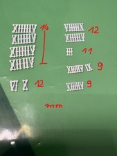Römische Ziffern div. mm  für Pendeluhr Kuckucksuhr Schwarzwalduhr