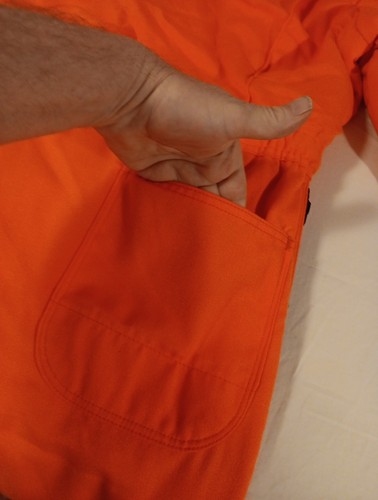 GunFlint Berco USA Men Sz XL Orange Insulated Zip Hunting Suit VTG Coveralls EUC - Picture 18 of 24
