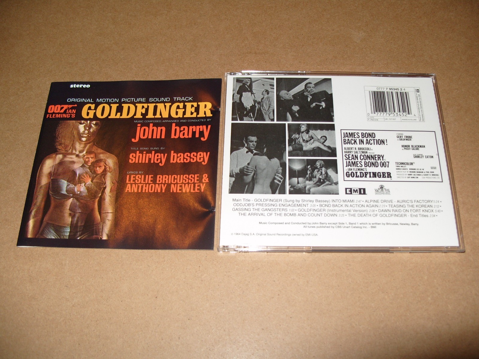 John Barry - Goldfinger [Original Motion Picture Soundtrack cd vg+/inlays vg