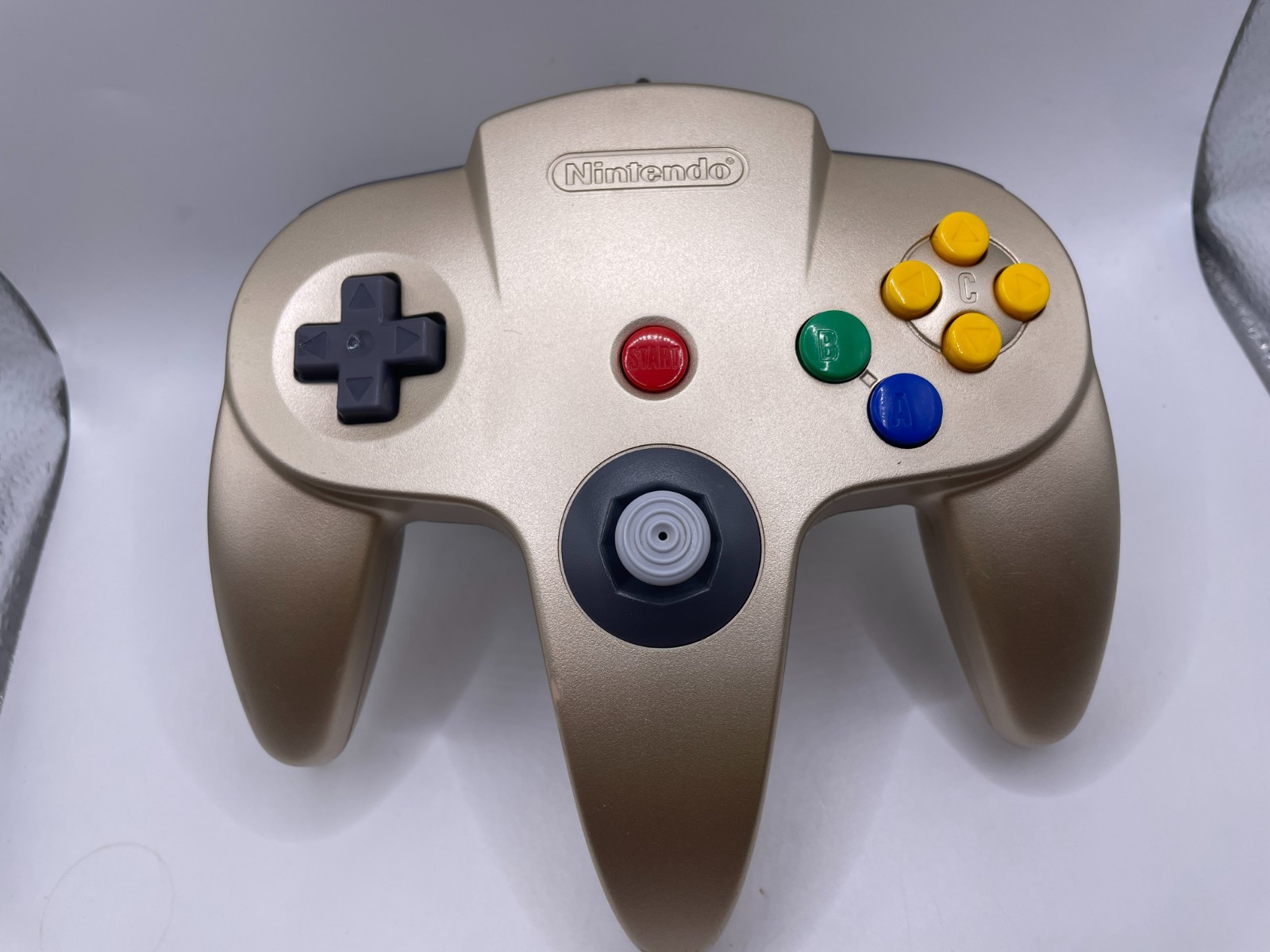 Nintendo 64 Controller Oro Originale N64 Ottimo Stick Joystick Joypad