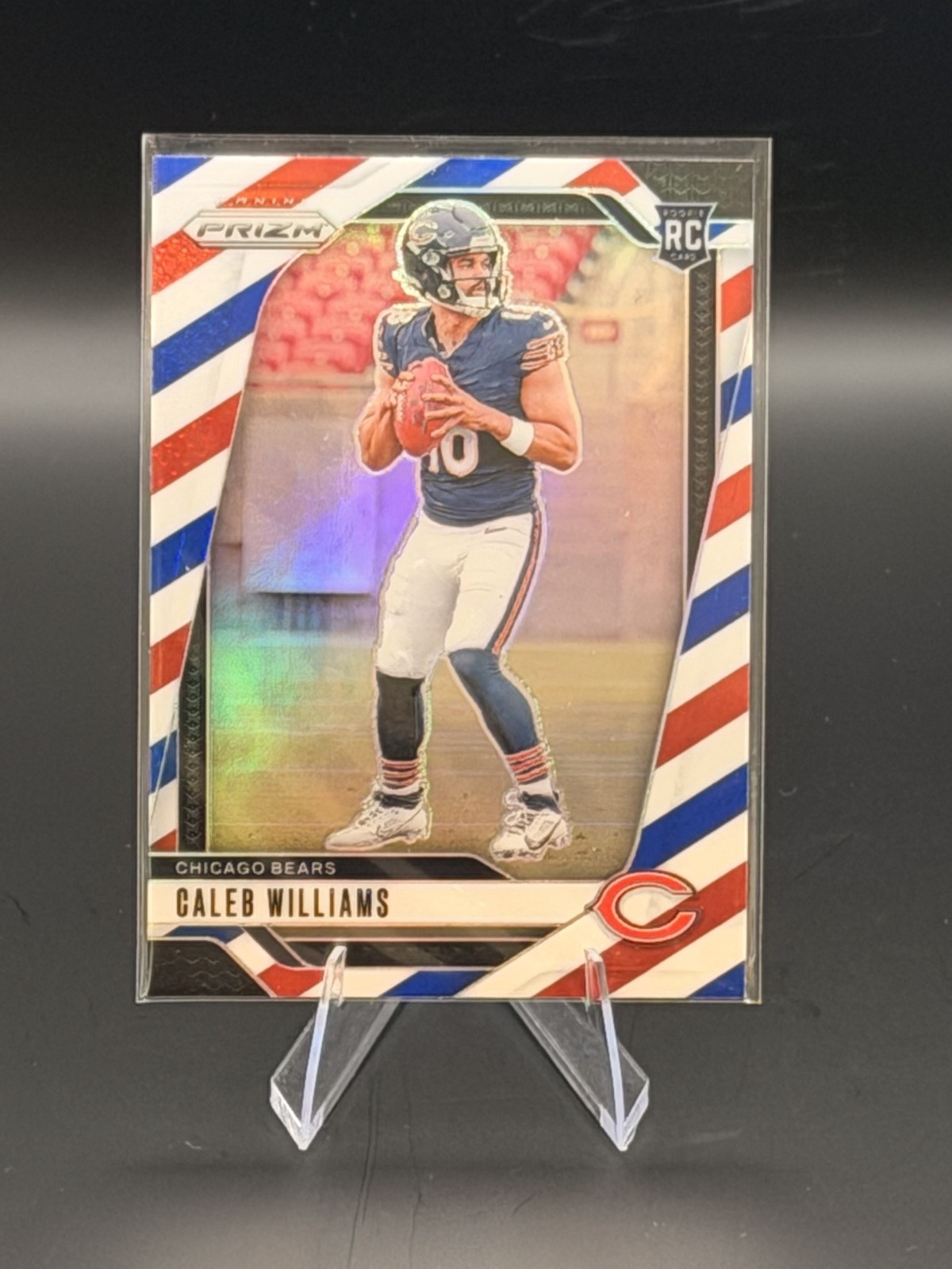 2024 Panini Prizm - Rookies Caleb Williams #301 Red White & Blue Prizm (RC)
