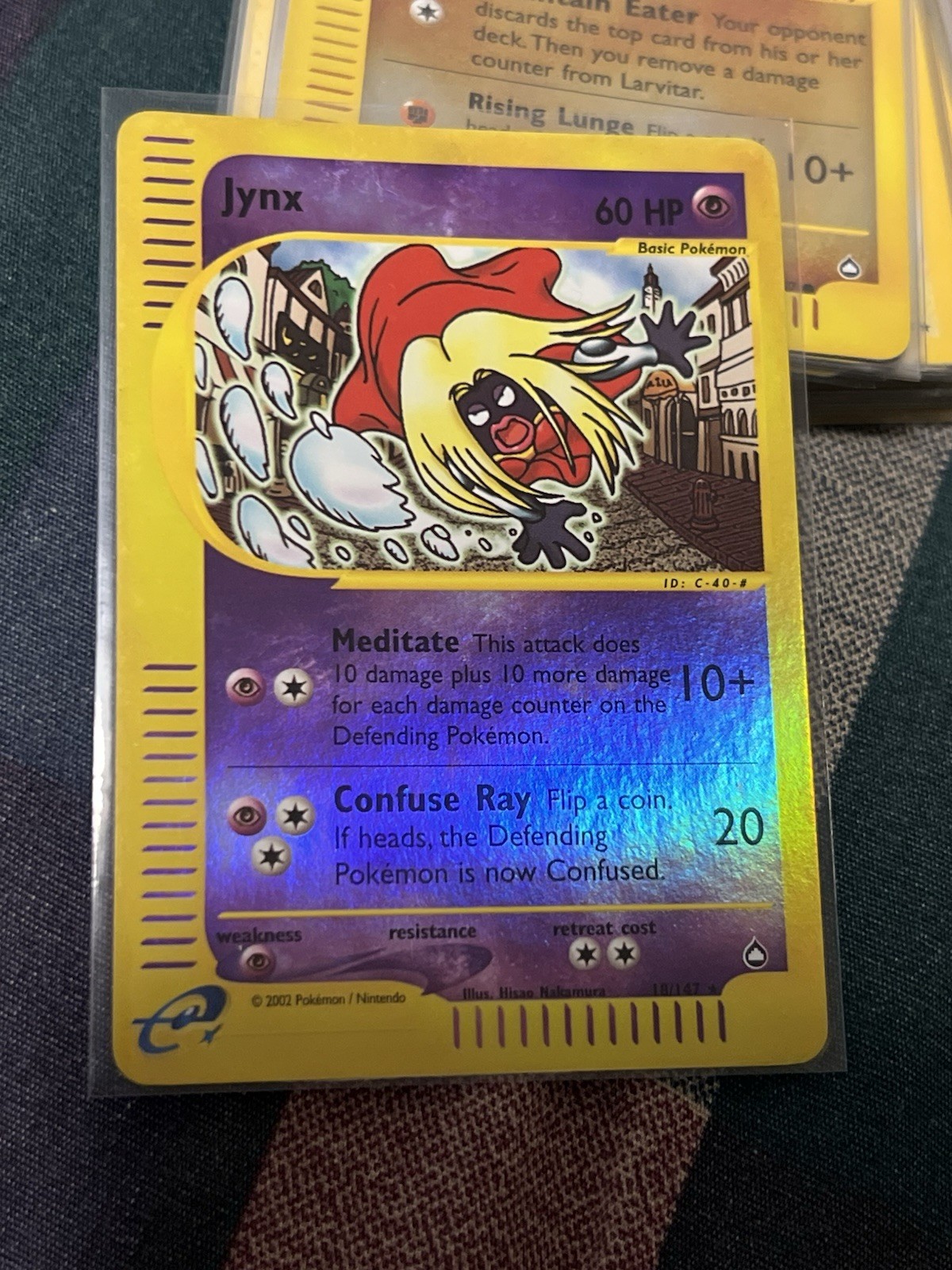 Pokemon Card JYNX  Aquapolis 18/147  Reverse Holo Rare NM 