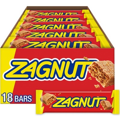 ZAGNUT Crunchy Peanut Butter with Toasted Coconut 27.18 Ounce (Pack of 18) 
