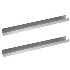 2pcs Stainless Cabinet Drawer Protector Edge Guard - 17 Inch Length Slip-On