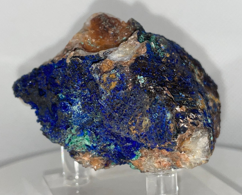 OBO 💎✨ Natural AZURITE QUARTZ 144 g MINERAL #36 DRUZY SPECIMEN RAW BLUE CRYSTAL