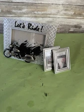 Biker Let’s Ride 4 X 6 Picture Frame—Silver 