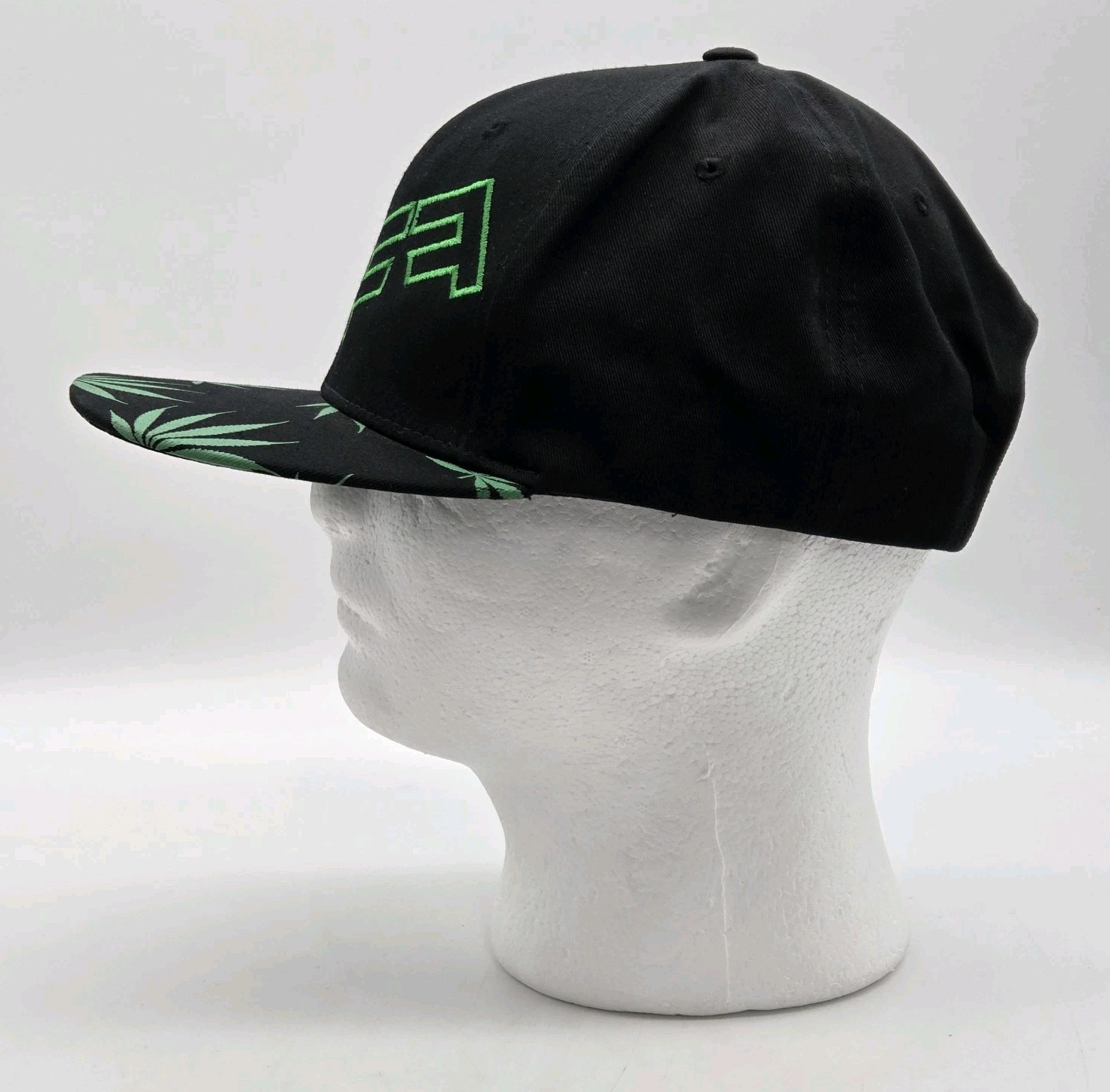 Marijuana Leaf FF Logo Adjustable Hat Cap - Black… - image 4