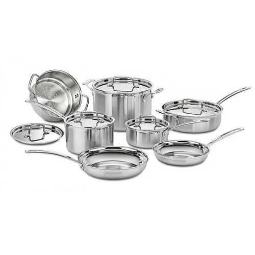 Cuisinart MultiClad Pro Stainless Steel Cookware - Highly rated Buy It For Life recommendation