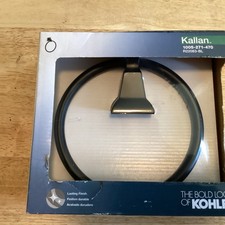 KOHLER Kallan Modern Towel Ring in Matte Black R22083-BL Matte Black New