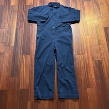 Bulwark FR Coveralls Mens 44 Blue Flame Resistant Jumpsuit Work 10.6 ATPV READ