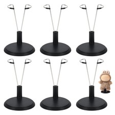 6pcs Doll Stand, Adjustable Doll Display Stand Figure Holder Toy Display Supp...