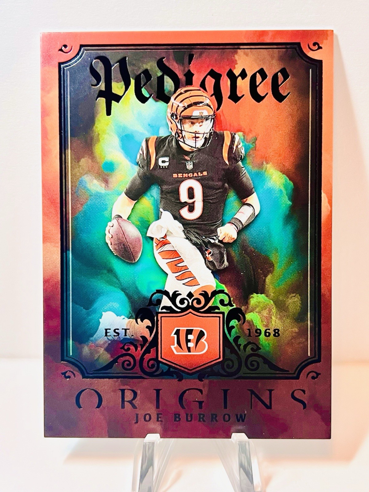 2023 Origins JOE BURROW Pedigree CASE HIT Cincinnati Bengals SSP