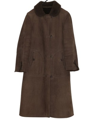 1975 1985, German Shearling-Faced Sheepskin Country Coat with Toggle Closures