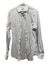Mens Geometric Print Button Up Dress Shirt By Lauren Size L