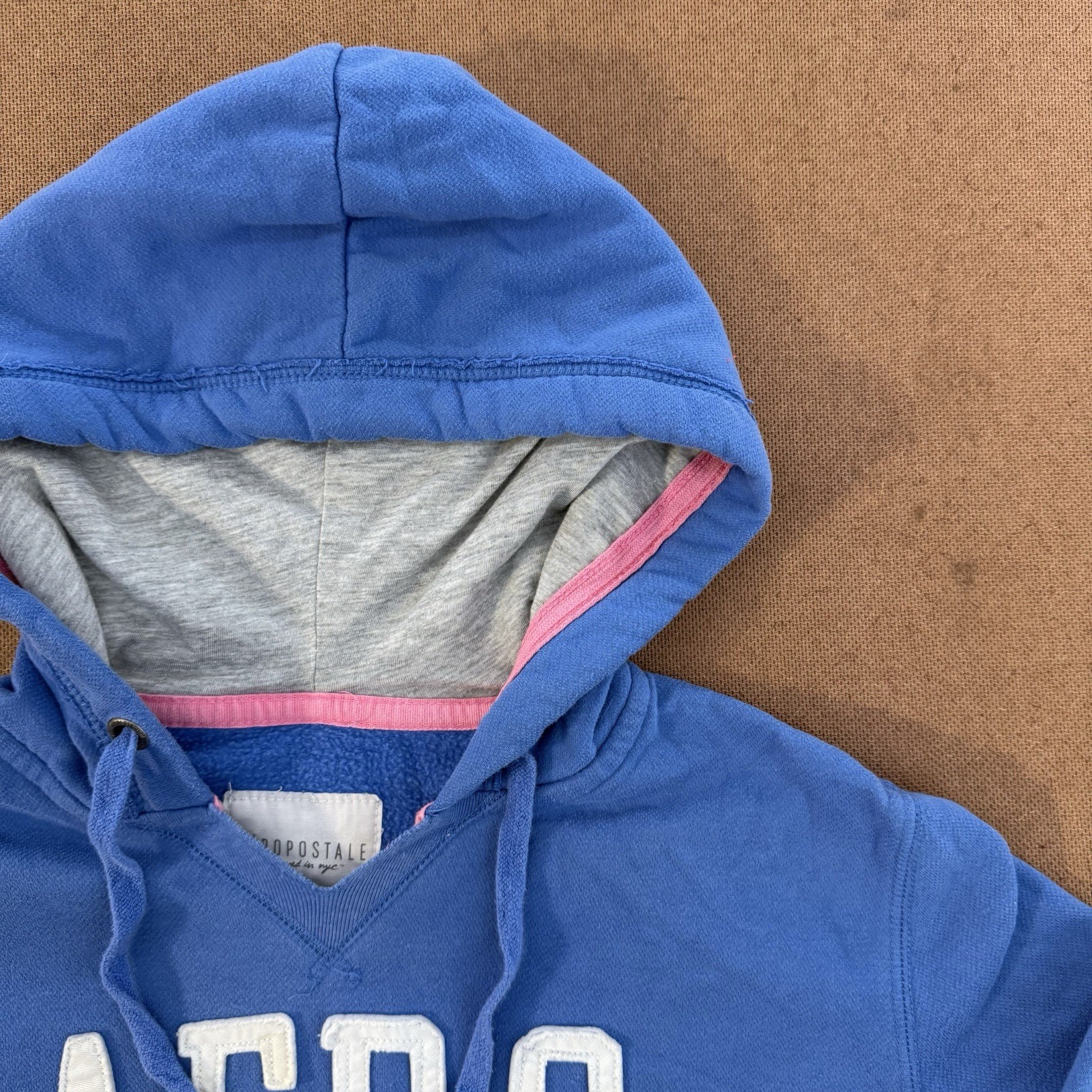 Aeropostale Patchwork Pullover Hoodie Classic Ret… - image 6