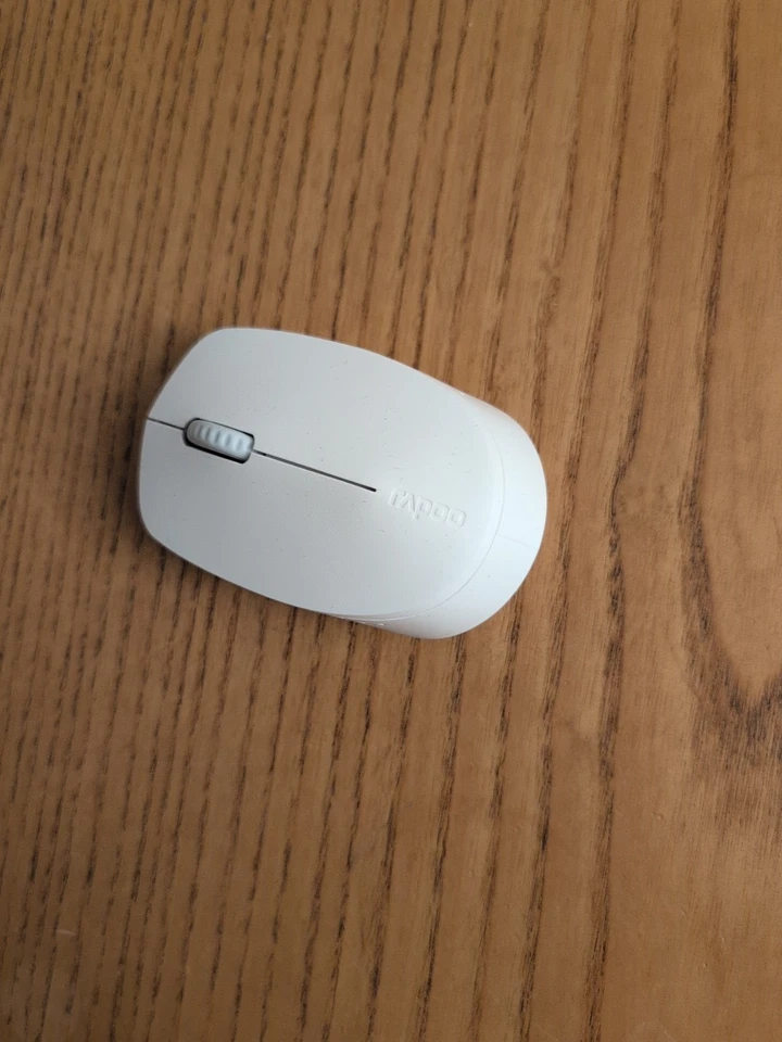 Teclado y mouse multimodo portátil Bluetooth inalámbrico blanco Rapoo 9010M Foto 2 de 4