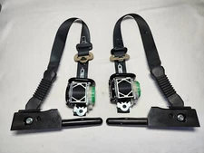 2016 - 2018 Nissan Maxima Drivers & Passengers Front Seat Belts (OEM) Black 