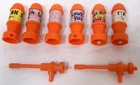 Vintage Playmates TMNT Turtles Party Wagon Van 8 Part Lot Bombs