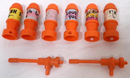 Vintage Playmates TMNT Turtles Party Wagon Van 8 Part Lot Bombs