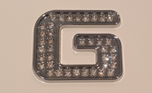 Crystal Diamond 3D Metal Chrome Self Adhesive Car Emblem Letters & Numbers Badge - Picture 18 of 55