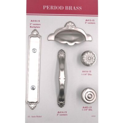 Hickory Hardware Twist 5-1/16-in (128mm) Center to Center Satin Nickel Arch Handle Drawer Pull H076017-SN at