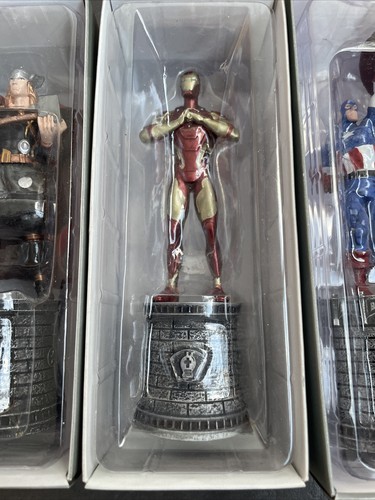marvel eaglemoss chess collection Thor, Iron Man And Captain America Figures - Picture 3 of 5