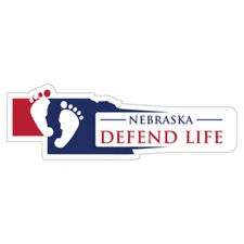 Nebraska Defend Life Sticker Pro-Life Sticker