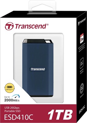 Transcend ESD410C 1TB ポータブルSSD Transcend 1TB External Portable Military Drop Certified SSD Model