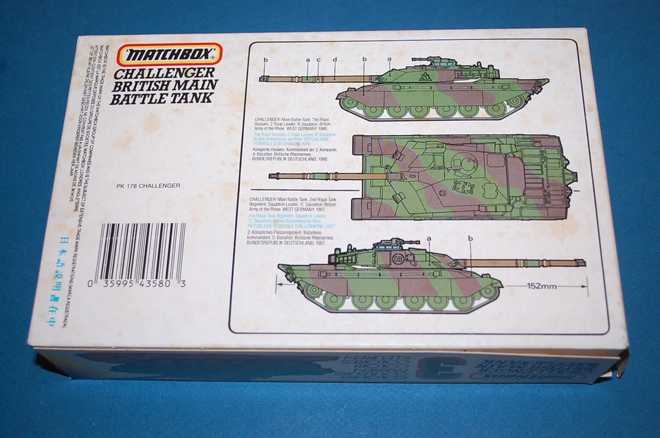 Matchbox PK-178 - Challenger MBT scala 1/76 - Immagine 2 di 2