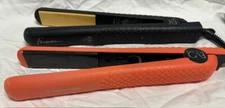 HERSTYLER/EVOLUTION 2 PC PACK FLAT IRON - (BLACK/CORAL) GENTLY USED