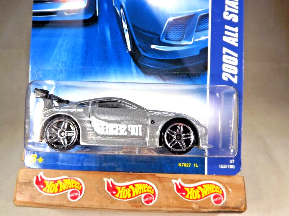 2007 风火轮 #152 All Stars 尼桑 Z 银色变体带铬 Pr5 Sp 车轮 — 第 2/4 张图片