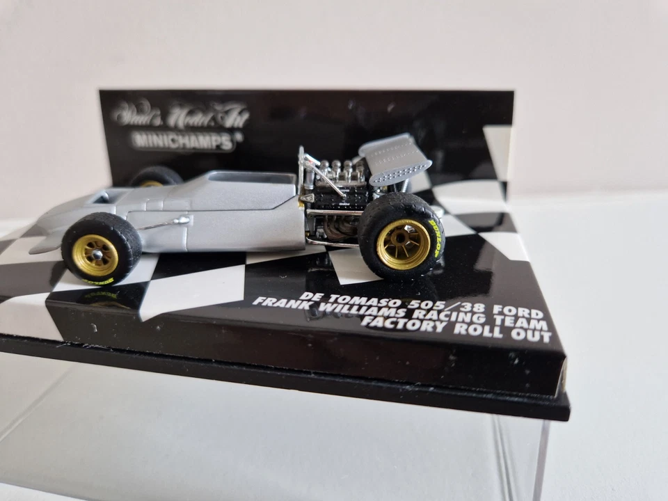 Minichamps 1/43 De Tomaso 505/38 Frank Williams - Factory Roll Out - 400700099 - Immagine 4 di 4