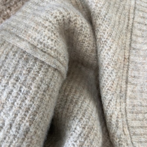Topshop Oatmeal V-neckline knit Sweater relax tunic size XS lagenlook soft cozy - Picture 18 of 18