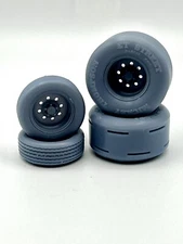 1/24 Resin “Weld” Style  Drag Racing Model Car Wheels/Tires,1/25, 3D Print