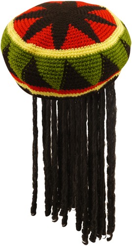 Adult Rasta Jamaican Hat Dread Locks 