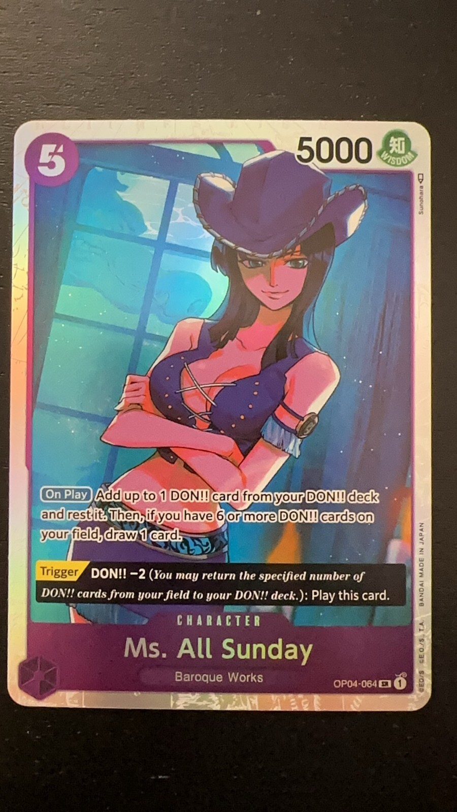 One Piece CCG - Ms. All Sunday OP04-064 SR Kingdoms Of Intrigue English