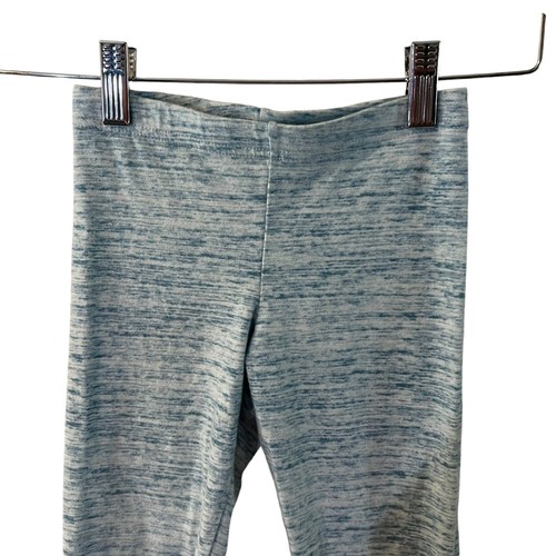 Old Navy Girls Activewear Stretch Leggings Size Small 6-7 Blue Striped Pull On - Picture 3 of 4