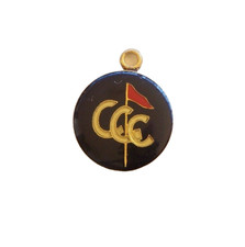 VINTAGE CCC LOGO PENNANT SOUVENIR METAL MEDALLION KEYRING CHARM SWANN HUDSON