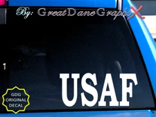 USAF U.S. Air Force -Vinyl Decal Sticker -Color Choice -HIGH QUALITY