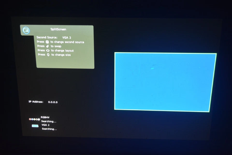 ^ InFocus IN5502 720P WXGA 1280x720 Projector 5000 Lumens 1696 Lamp Hours #X218 - Image 3 of 4