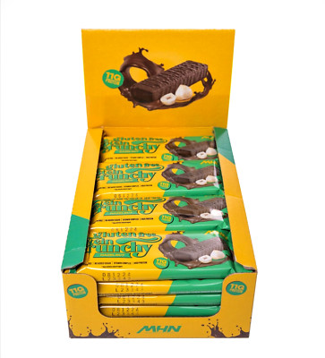 20PACK Protein Crunchy Bar 40g Hazelnut 11g Protein Gluten Free Vegan SALE