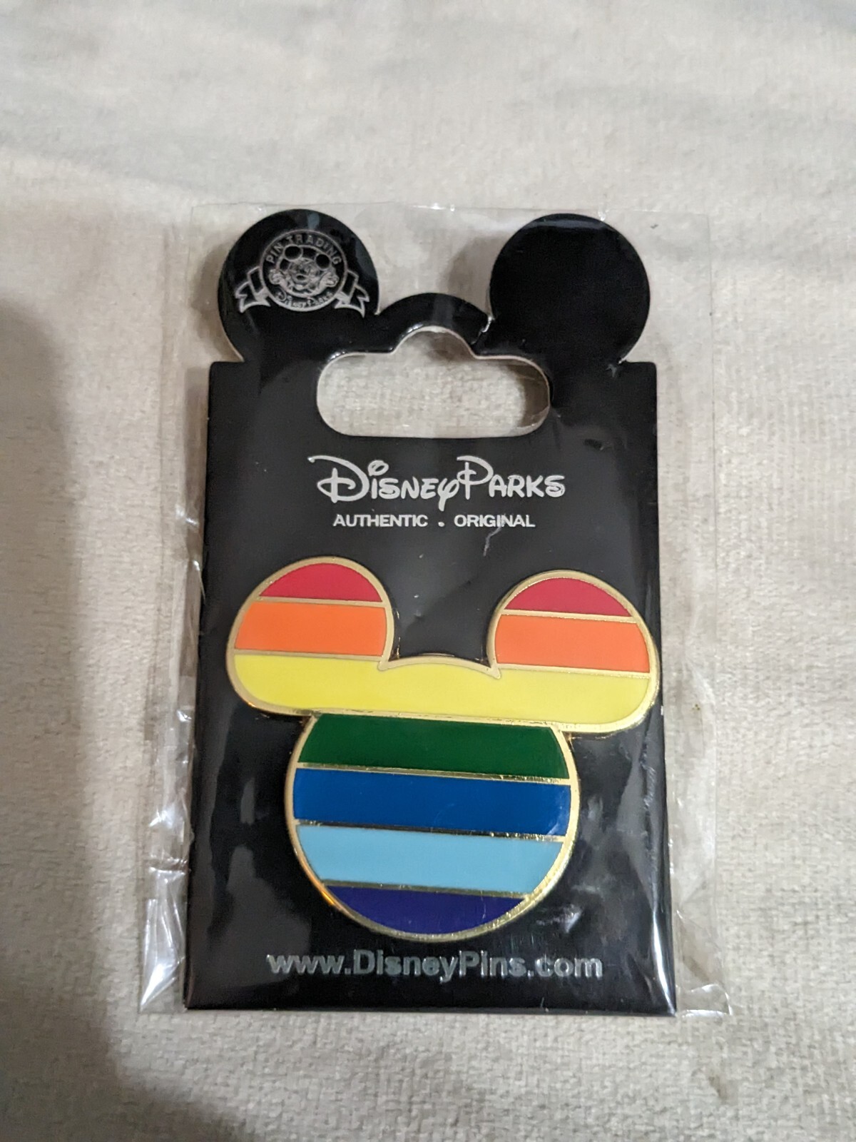 Disney Parks LGBTQ Rainbow Mickey Mouse Ears Icon Collectable Pin 2012 NEW