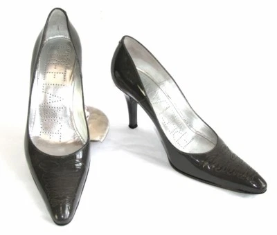 FREE LANCE - Pumps Mit 8 Cm Absatz Aus Voll Lackleder Grau 37 Sehr Guter Zustand - Bild 1 von 4