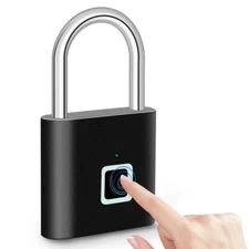 Keyless USB Charging Fingerprint Lock Smart Padlock Waterproof Door Lock 0.2 sec