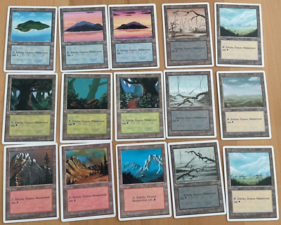 4th Edition deutsch Standardland Set Basic Land Set Vierte Magic Karten MtG Kult