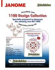 Genuine Stitchitize 1100 Embroidery Design Collection CD - Janome 11000 11000SE