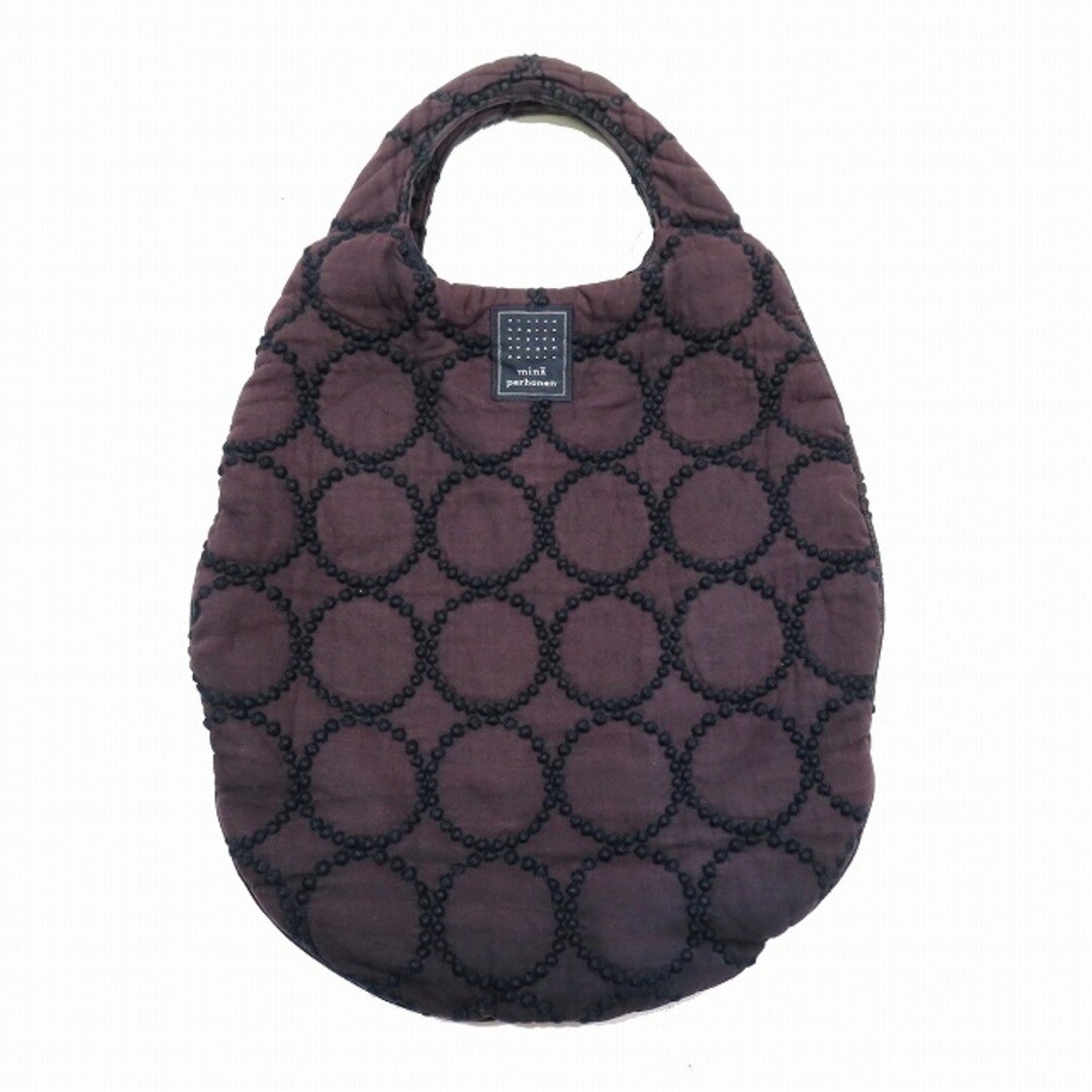 mina perhonen egg bag tambourine tote handbag embroidery dark  