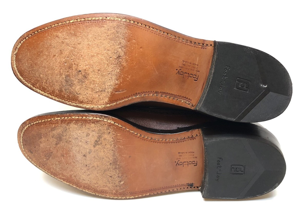 Mens Footjoy USA Vintage 77347 Brown Leather Oxford Wingtip  display picture 2